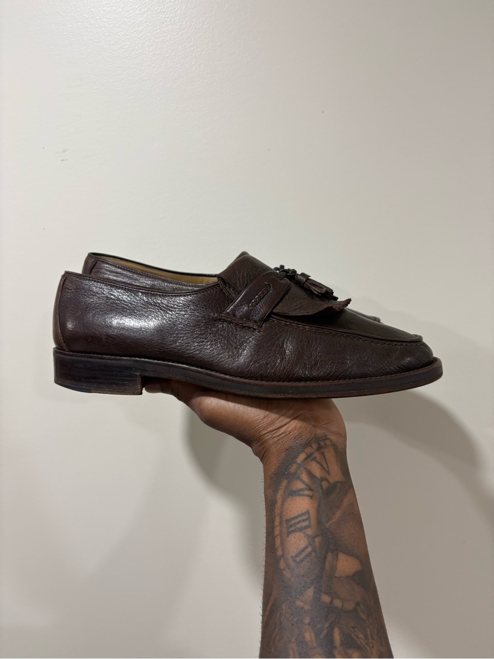 Vintage Renzo Favero Leather Tassel Loafers - Picture 1 of 3